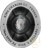 1.5 Unzen Silbermünze Tuvalu Teenage Mutant Ninja Turtle Domed Shell 2025 - Antik Finish