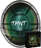 1.5 Unzen Silbermünze Tuvalu Teenage Mutant Ninja Turtle Domed Shell 2025 - Antik Finish