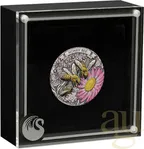 2 Unzen Silbermünze Australien Honey Bee 2025 Antik Finish - coloriert