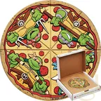 2 Unzen Silbermünze Tuvalu Teenage Mutant Ninja Turtles Pizza 2025 - coloriert