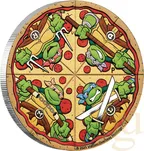 2 Unzen Silbermünze Tuvalu Teenage Mutant Ninja Turtles Pizza 2025 - coloriert