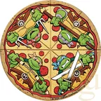2 Unzen Silbermünze Tuvalu Teenage Mutant Ninja Turtles Pizza 2025 - coloriert