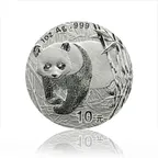 1 Unze Silbermünze China Panda 2002