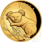 1 Unze Goldmünze Australien Koala 2025 polierte Platte - High Relief