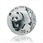 1 Unze Silbermünze China Panda 2001