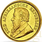 1/2 Pfund Goldmünze Südafrika Ohm Krüger 1892-1897