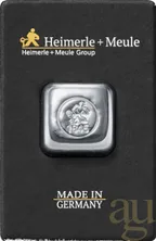 50 Gramm Silberbarren Heimerle + Meule