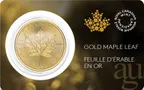 1 Unze Goldmünze Maple Leaf 2025 in Blisterkarte