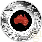 1 Unze Silbermünze Australien Great Southern Land Snakeskin Jasper 2025 - polierte Platte