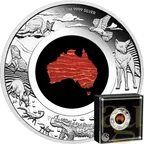 1 Unze Silbermünze Australien Great Southern Land Snakeskin Jasper 2025 - polierte Platte