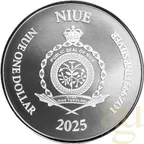 1 Unze Silbermünze Niue Lady Justice 2025