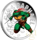1 Unze Silbermünze Tuvalu Teenage Mutant Ninja Turtles Raphael 2025 coloriert - polierte Platte