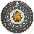 1 Unze Silbermünze Tuvalu Rotating Charm Schlange 2025 - Antik Finish