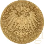 10 Mark Goldmünze Ernst Ludwig Großherzog von Hessen J224 (1896-1898)