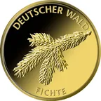 20 Euro Goldmünze Deutscher Wald - Fichte 2012 (D)