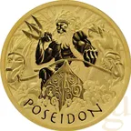 1 Unze Goldmünze Tuvalu - Gods of Olympus - Poseidon 2021