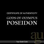 1 Unze Goldmünze Tuvalu - Gods of Olympus - Poseidon 2021