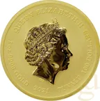 1 Unze Goldmünze Tuvalu - Gods of Olympus - Poseidon 2021