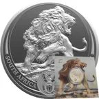 1 Unze Silbermünze Südafrika Big Five Löwe 2025