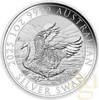 1 Unze Silbermünze Australien Schwan 2025