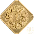 31,1 Gramm Goldbarren The Royal Mint - Queen's Beasts