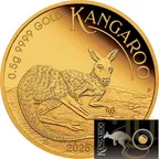 0,5 Gramm Goldmünze Australien Mini Känguru 2025