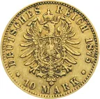 10 Mark Goldmünze Ludwig II König von Bayern