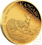 0,5 Gramm Goldmünze Australien Mini Känguru 2025