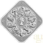 31,1 Gramm Silberbarren The Royal Mint - Queen's Beasts