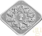 31,1 Gramm Silberbarren The Royal Mint - Queen's Beasts