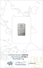 1 Gramm Platinbarren PAMP Fortuna