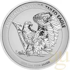 1 Unze Silbermünze Australien Wedge Tailed Eagle 2025 Ultra High Relief - polierte Platte