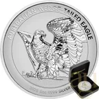 5 Unzen Silbermünze Australien Wedge Tailed Eagle 2025 Ultra High Relief - polierte Platte
