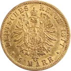 5 Mark Goldmünze Wilhelm I von Preußen