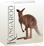 2 Unzen Silbermünze Australien Känguru 2025 teilvergoldet