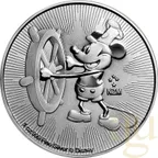 1 Unze Silbermünze Niue Mickey Mouse - Steamboat Willie 2017