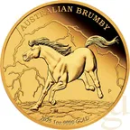 1 Unze Goldmünze Australien Brumby 2025 - polierte Platte