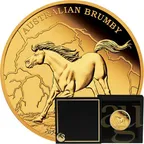 1 Unze Goldmünze Australien Brumby 2025 - polierte Platte