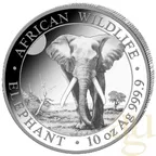 10 Unzen Silbermünze Somalia Elefant 2025