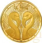 1 Unze Goldmünze EC8 St. Lucia - Flamingos 2024