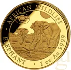 1 Unze Goldmünze Somalia Elefant 2026 - WMF Berlin