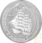 1/12 Unze Silbermünze Ruanda Nautical Serie - Kruzenshtern 2026