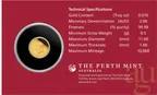 0,5 Gramm Goldmünze Australien Lunar III Pferd 2026 - polierte Platte