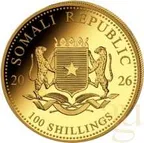 1/10 Unze Goldmünze Somalia Elefant 2026