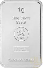 1 Gramm Silberbarren