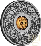 1 Unze Silbermünze Tuvalu Rotating Charm Pferd 2026 - Antik Finish