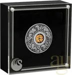 1 Unze Silbermünze Tuvalu Rotating Charm Pferd 2026 - Antik Finish