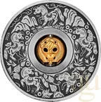 1 Unze Silbermünze Tuvalu Rotating Charm Pferd 2026 - Antik Finish