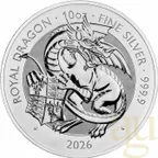 10 Unzen Silbermünze Tudor Beasts Royal Dragon 2026