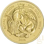1/4 Unze Goldmünze Tudor Beasts Royal Dragon 2026